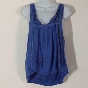 XX1 Blue High Low Sleeveless Top
